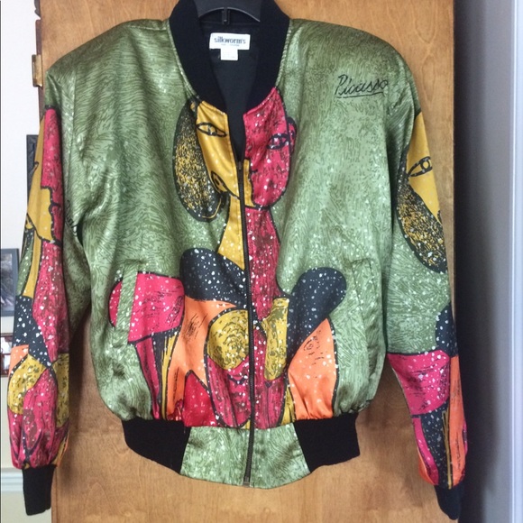 80's style bomber jacket